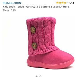 Used Pink Toddler Ugg type boots